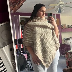 Calvin Klein Cowl Neck Knit Shawl